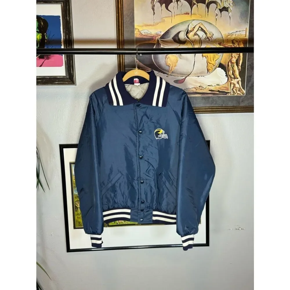 Vintage Michigan Wolverines Bomber Jacket